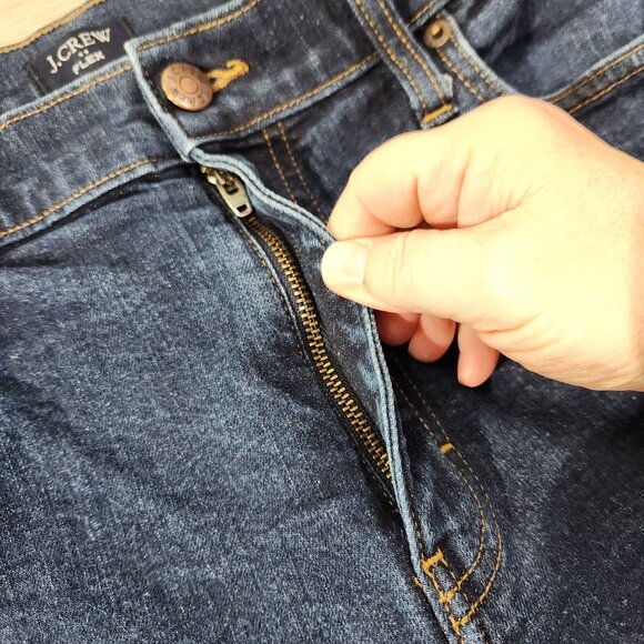 J.Crew Flex Mens Jeans Dark Wash Denim Mens Size W35 L32 - Picture 6 of 15